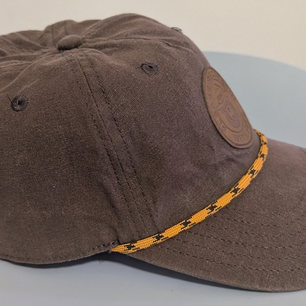 Smokey Bear Hat Cap Snap Back Brown Rope Outdoors Hiking Camping Outdoors Mens - Picture 3 of 8